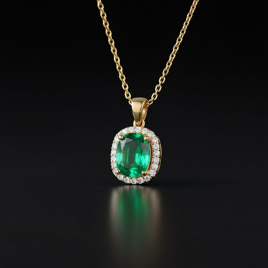 Emerald & Diamond Pendant