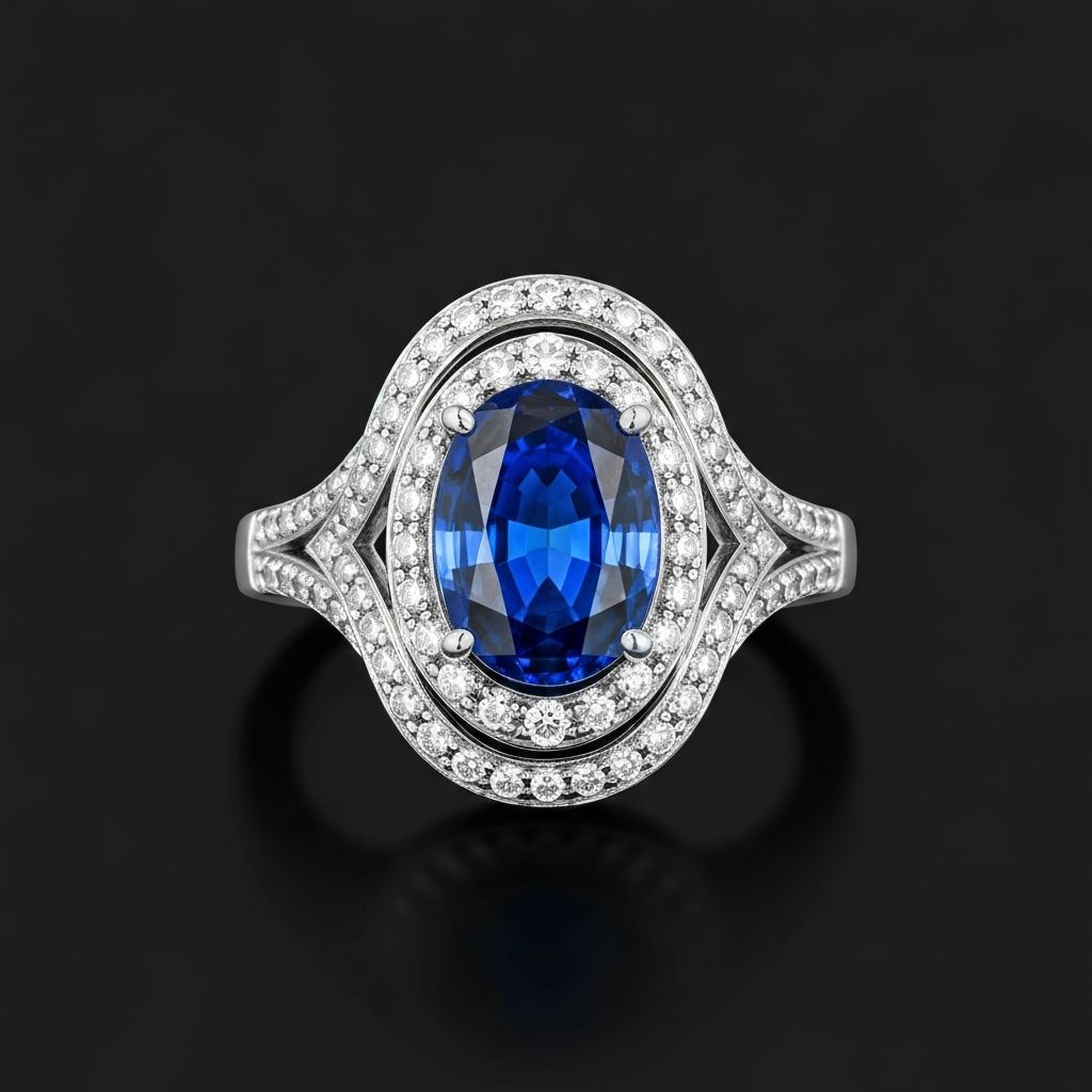 Sapphire & Diamond Ring